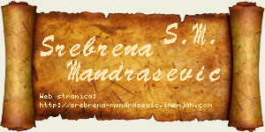 Srebrena Mandrašević vizit kartica